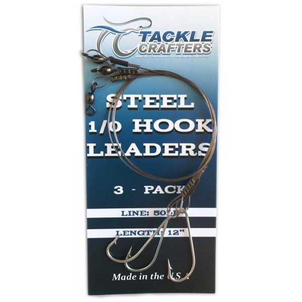 Tackle Crafters Steel Hook Leader #1 - 3 pack