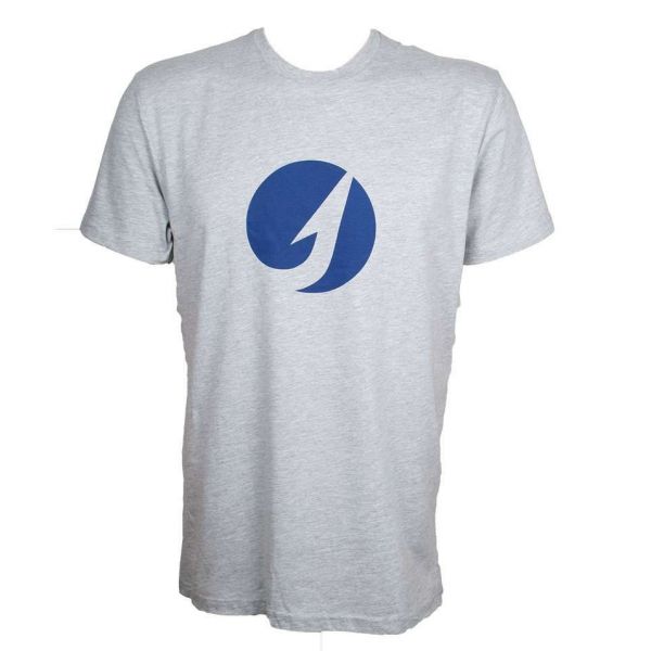 TackleDirect Blue Hook Logo SS T-Shirt - Heather Gray - Size XX-Large