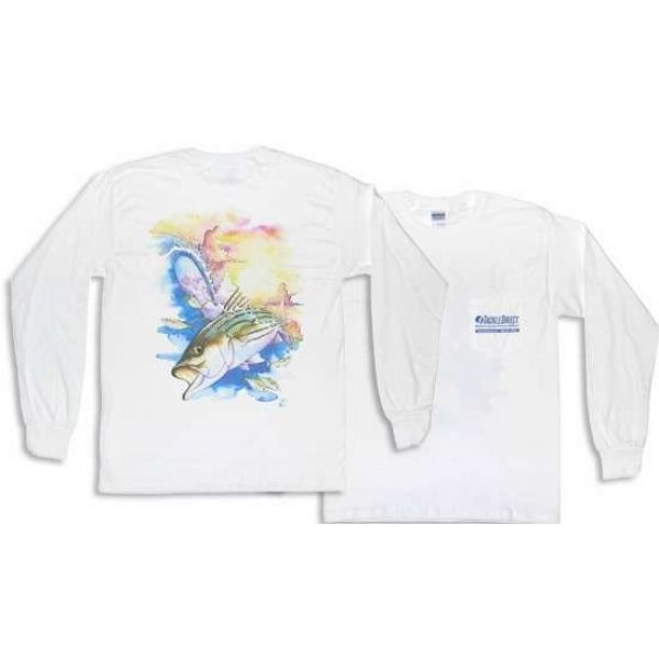 TackleDirect Bogy Striper Long Sleeve T-Shirt White