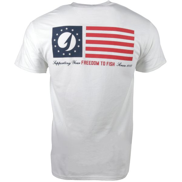 TackleDirect Freedom Short Sleeve T-Shirt - White - 2X-Large