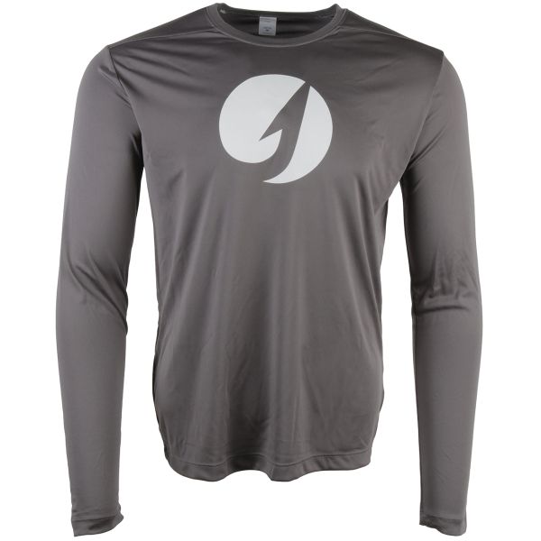 TackleDirect Hook Logo Men's Performance LS Shirt - Graphite - Medium