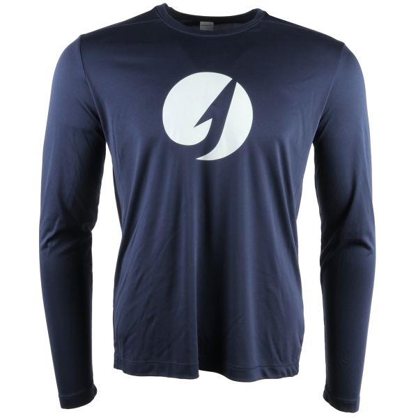 TackleDirect Hook Logo Men's Performance LS Shirt - Navy