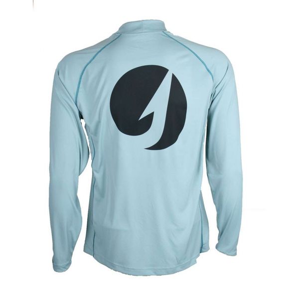 TackleDirect Logo Solarflex L/S Crewneck Shirt - Slate Blue - Small