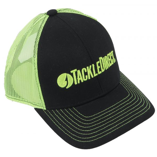 TackleDirect Logo Trucker Cap - Black/Neon Green