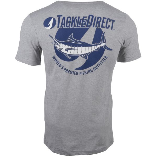 TackleDirect Marlin Short Sleeve T-Shirt - Heather Grey - Medium