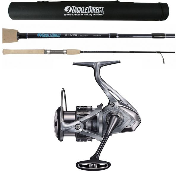 TackleDirect NASC3000HGFC/TDSSTS703M Silver Hook Spinning Combo