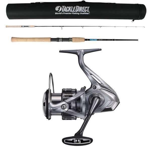 TackleDirect NAS4000XGFC/TDSSTS703MH Silver Hook Spinning Combo