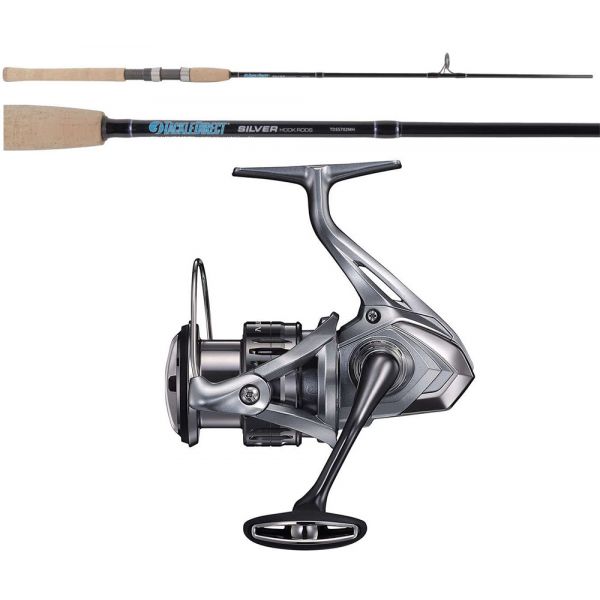 TackleDirect NASC5000XGFC/TDSS702MH Silver Hook Spinning Combo