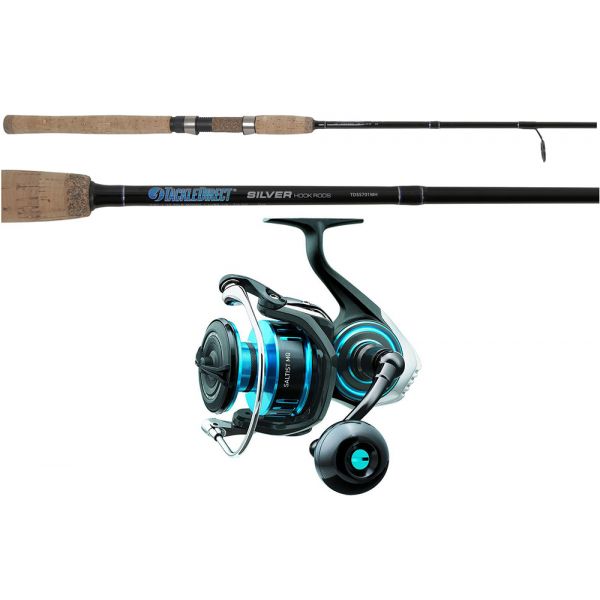 TackleDirect SALTISTMQ3000D-XH/TDSS701MH Silver Hook Spinning Combo