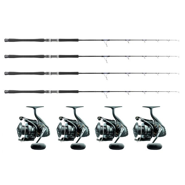 TackleDirect Silver Hook/Daiwa Eliminator Spinning Combo Packages