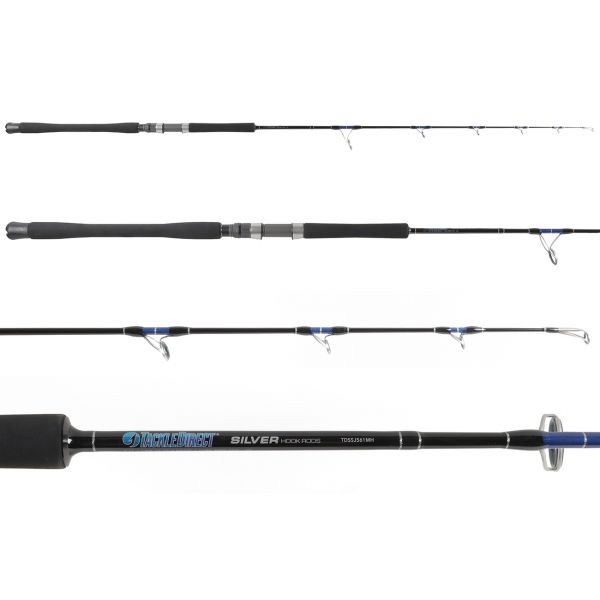 TackleDirect Silver Hook Spinning Jigging Rods