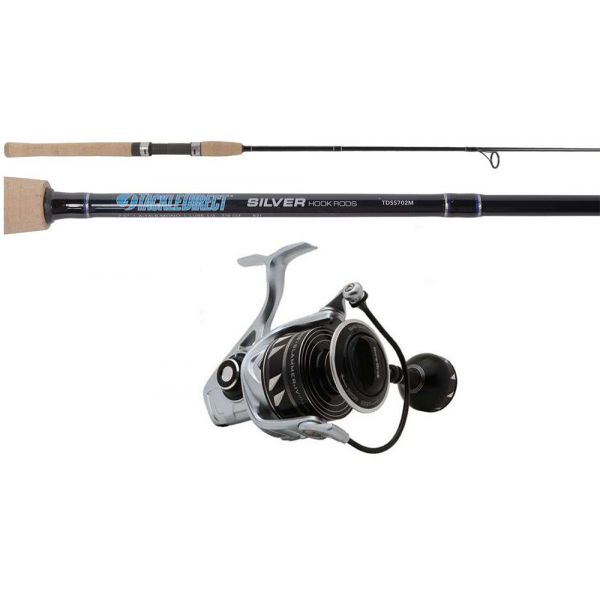 TackleDirect SLAIV2500DX/TDSS702M Silver Hook Spinning Combo