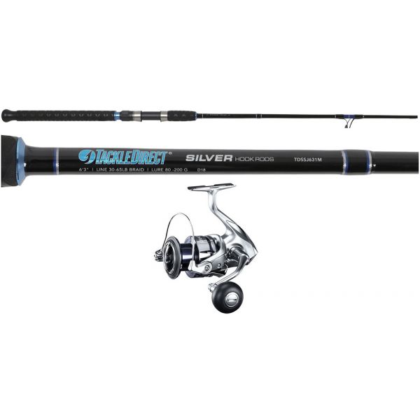 TackleDirect STC5000XGFL/TDSSJ631M Silver Hook Jigging Combo