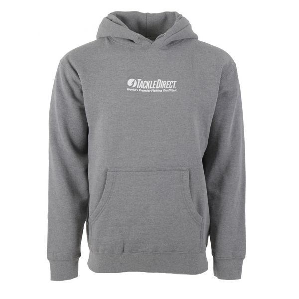 TackleDirect TDLH-GH TD Logo Hoody Gun Metal Heather - Size Medium