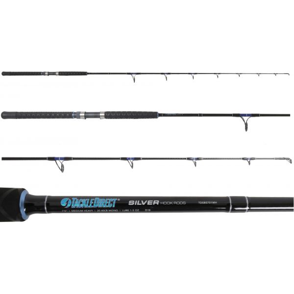 TackleDirect TDSBS701MH Silver Hook Series Boat Spinning Rod