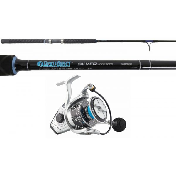 TackleDirect Silver Hook/Penn BTLIII6000DX Battle III DX Spinning Combo