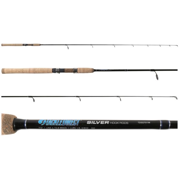 TackleDirect TDSS701M Silver Hook Inshore Spinning Rod