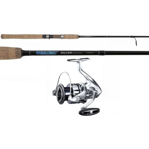 TackleDirect Silver Hook/Shimano ST4000XGFL Stradic FL Spinning Combo