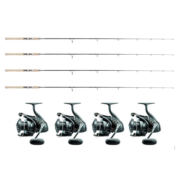 TackleDirect TDSS702MH Silver Hook / Daiwa Eliminator 4000 Travel Package