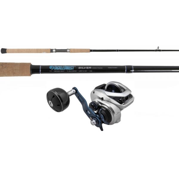 TackleDirect Silver Hook/Shimano TRX300AHG TranX Baitcasting Combo