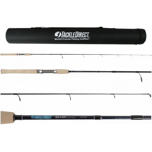 TackleDirect TDSSTS703M Silver Hook Series 3PC Travel Rod - 7 ft.