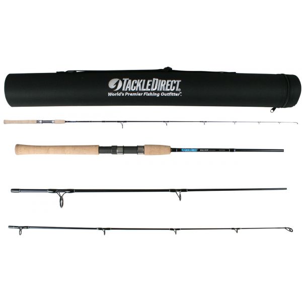 TackleDirect TDSSTS703MH Silver Hook Series 3PC Travel Rod - 7 ft.