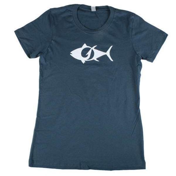 TackleDirect Tuna Logo Women's T-Shirt - Indigo - Size X-Small