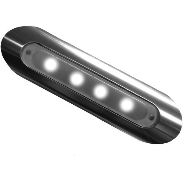 TACO 4-LED Deck Light - Pipe Mount - Aluminum Housing