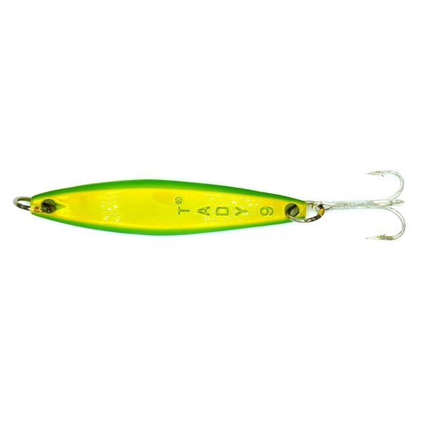 Tady #9 Yoyo Surface Lure Treble Hook - Green Yellow