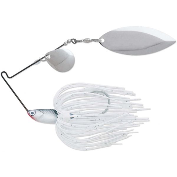 Terminator T12WW T1 Spinnerbait - Willow Bright White Shad Nickel