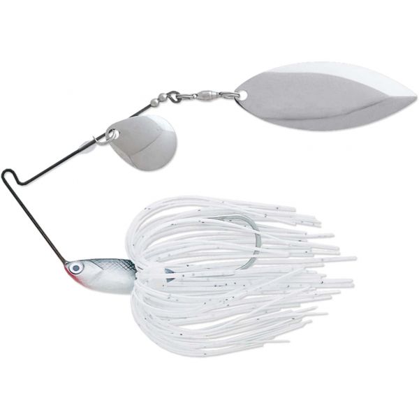 Terminator T1 Titanium Spinnerbait - Colorado/Willow White Shad Nickel