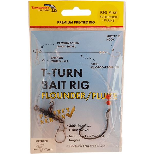 Thundermist T-Turn Bait Rig 15F Flounder/Fluke