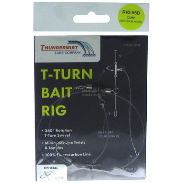 Thundermist T-Turn Bait Rig #5B - Carp (Octopus Hook)