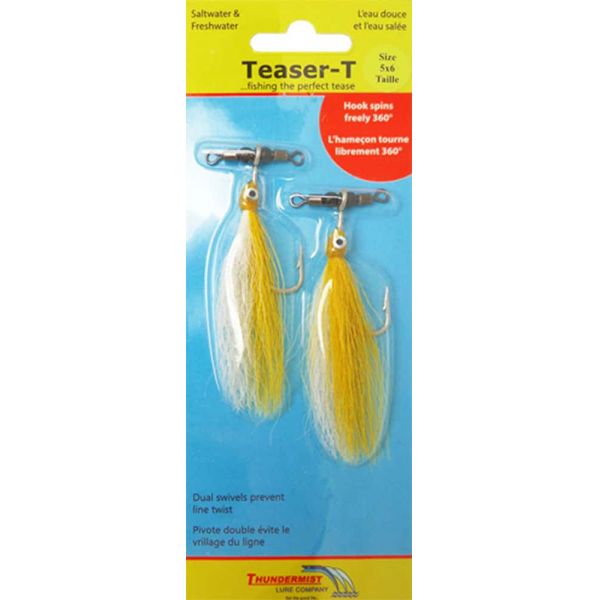 Thundermist Teaser-T Inline Teaser - Medium Yellow/White