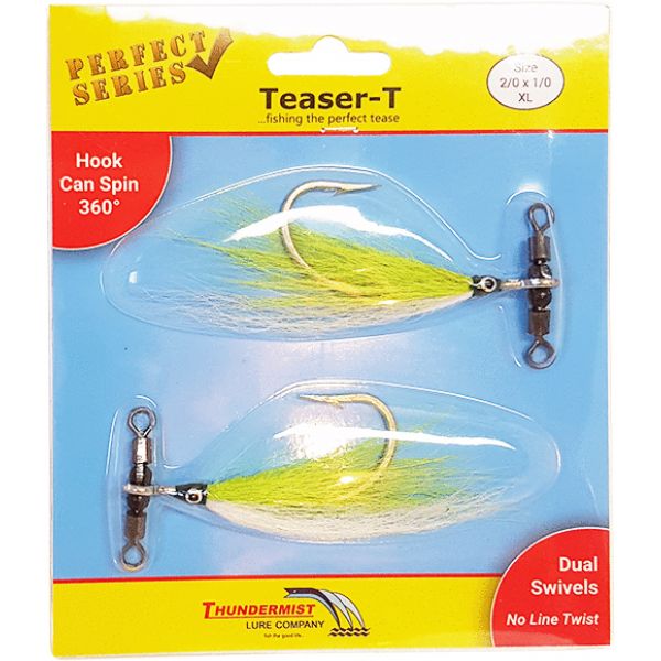 Thundermist Teaser-T Inline Teaser - X-Large Chartreuse/White