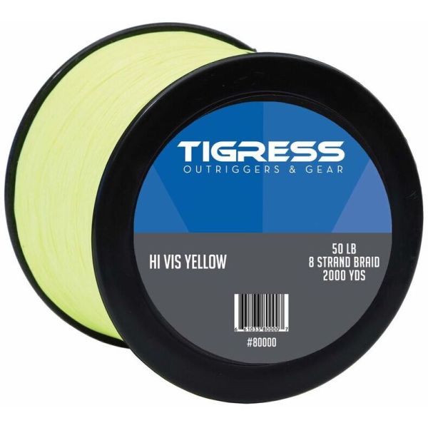 Tigress Kite Braid - 50lb Hi-Vis Yellow