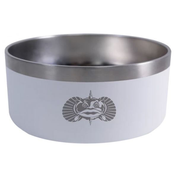 Toadfish Non-tipping Dog Bowl - White