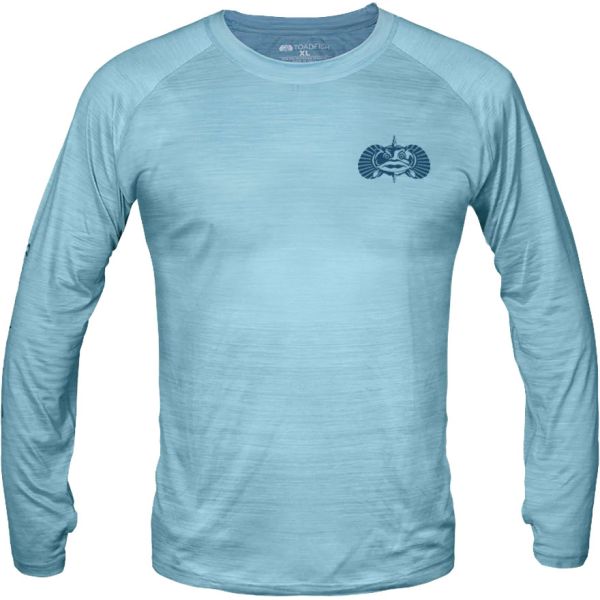 Toadfish Technical Performance Long Sleeve Shirt - Blue - Large