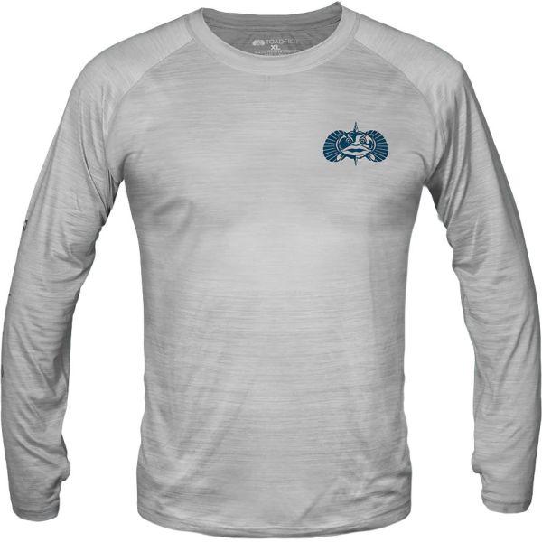 Toadfish Technical Performance Long Sleeve Shirt - Grey - Large