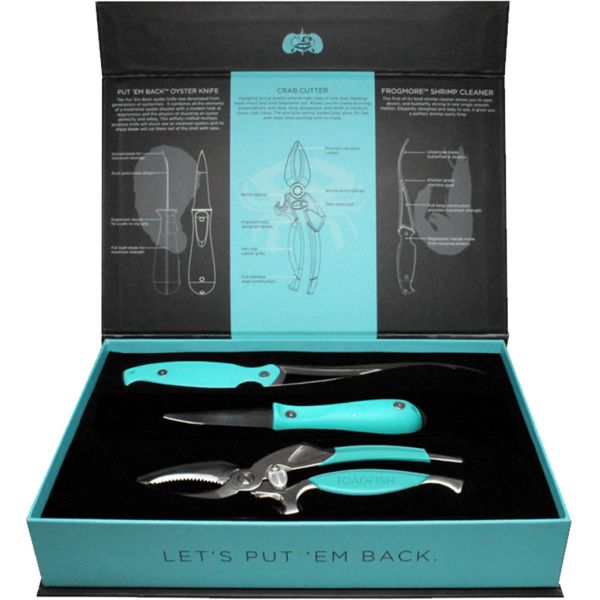 Toadfish Coastal Kitchen Collection - Oyster, Shrimp, Crab Tool Set