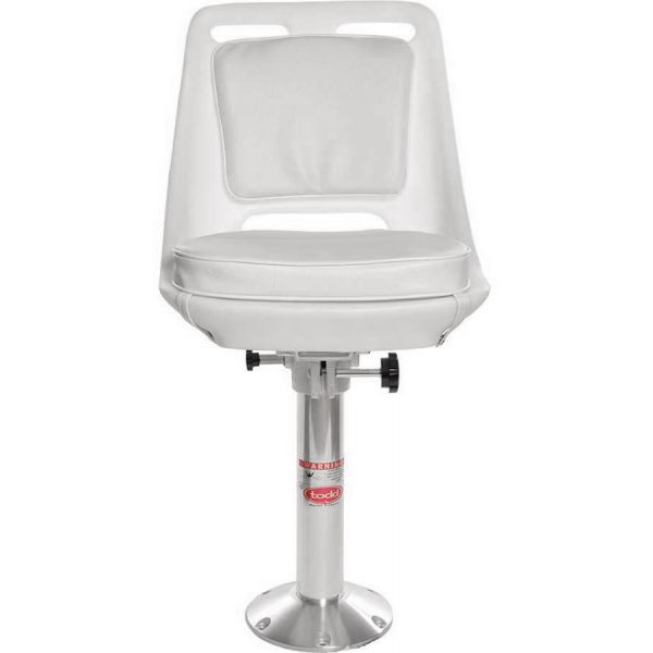 Todd 0106-SP Point Loma Helm Seat, Cushion, Slider & Pedestal Package