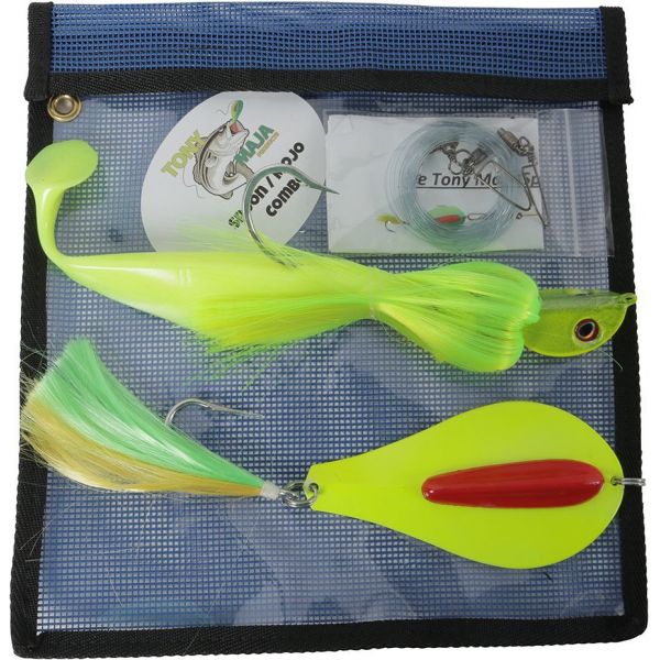 Tony Maja Magic Mojo Bunker Spoon Combo Rig - 16oz x #2 - Chartreuse