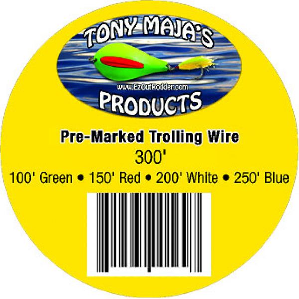 Tony Maja PM50-300 Pre-Marked 50# Monel Trolling Wire