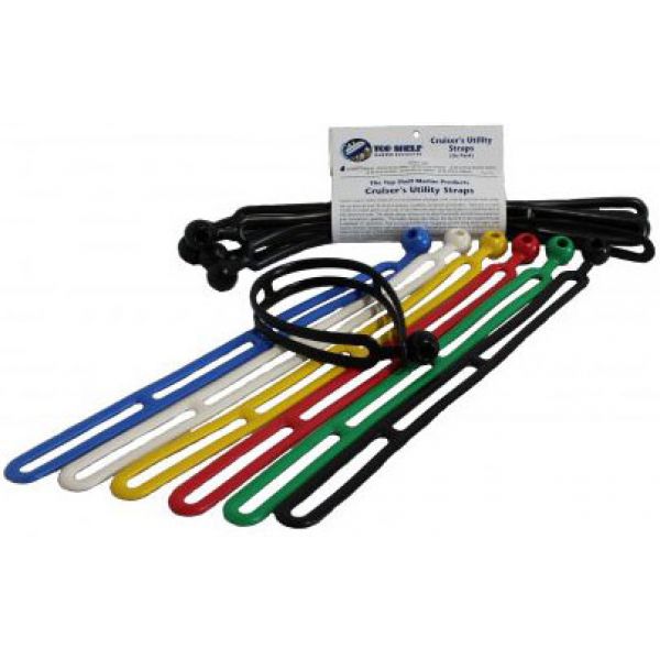 Top Shelf Marine Cruiser's Utility Straps - Assorted - 6 Pack