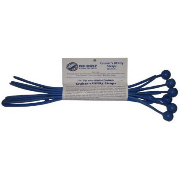 Top Shelf Marine Cruiser's Utility Straps - Blue - 6 Pack