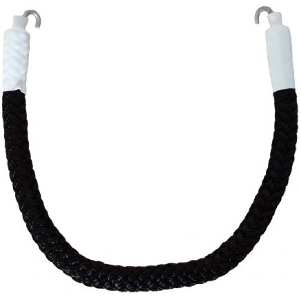 Top Shelf Marine Bucket Rope Handle - Black (White Tubing)