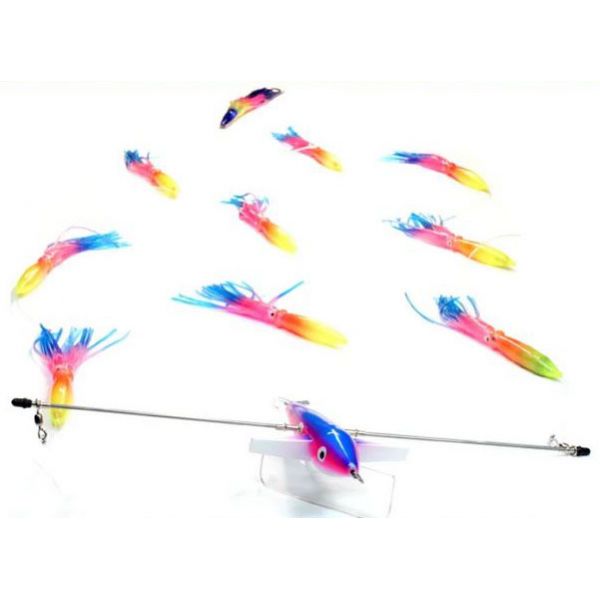 Tormenter Sidewinder Spreader Bar - Left Side - Pink/Blue Rainbow