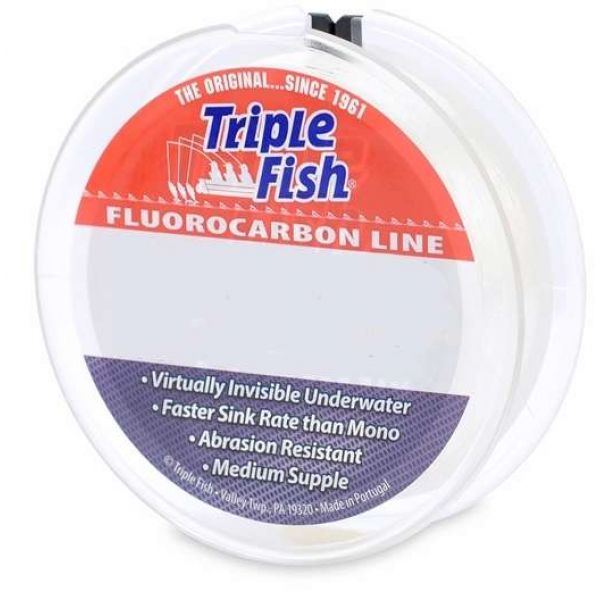 Triple Fish Fluorocarbon Line 200yd Spools 2lb-8lb Tests  6lb