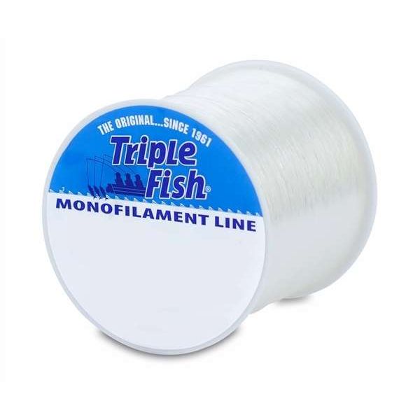 Triple Fish Mono - Clear - 1/4 lb. Spools 8 lb. / 1830 yd.