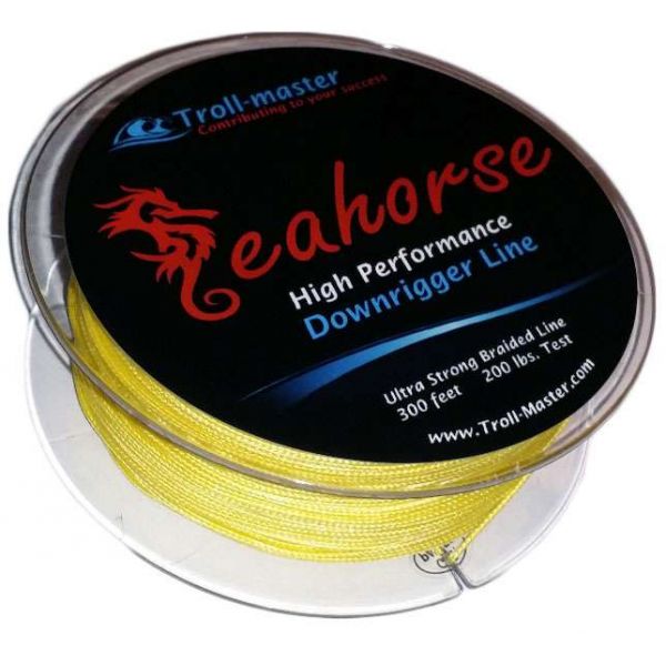 Troll-Master Seahorse Downrigger Braided Line - 300ft - Yellow